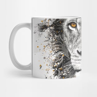 Lion with orange eyes Mug